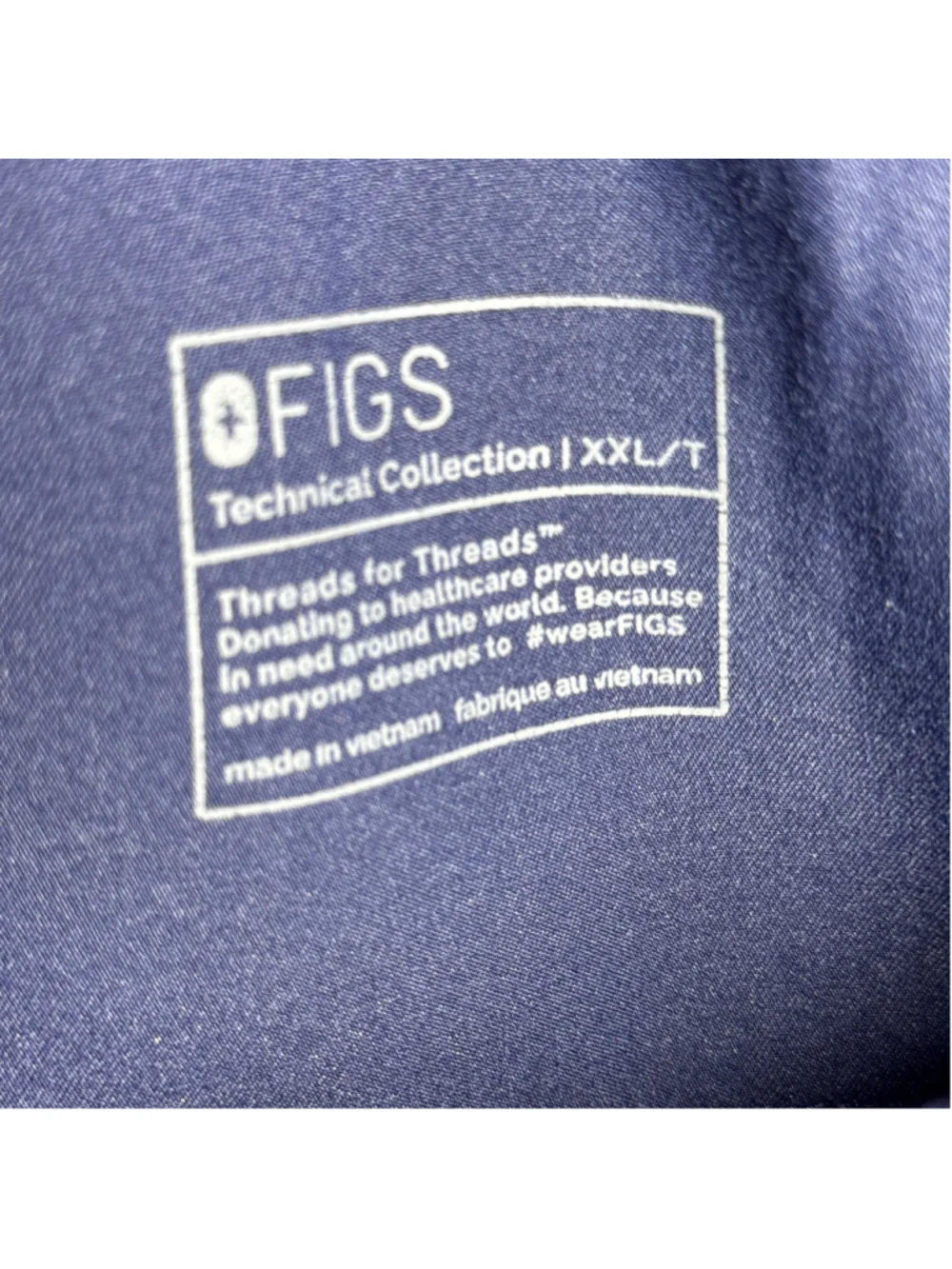 FIGS Scrub Pants XXL Blue inseam 33”